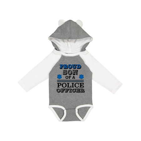 

Inktastic Proud Son of a Police Officer Gift Baby Boy Long Sleeve Bodysuit