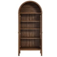 thumbnail image 5 of Storage Display Accent Cabinet, Walnut, Wood, Living Office Kitchen Hospitality Restaurant, Modern Contemporary HB36291, 5 of 10