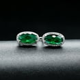 thumbnail image 5 of Uloveido Oval Green Cubic Zirconia Stone Jewelry Ring Necklace Pendant and Earrings Set, Women Platinum Plated Jewelry Set for Mom Wife Wedding Jewelry Gift(Green, Size 8) T482, 5 of 6