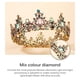 thumbnail image 3 of Vintage Barroco Nupcial Tiara Corona Novia Cristal Reina Rey Corona Boda Accesorios De Joyería Para El Cabello Mujeres Desfile Tocado De Graduación Methold AP004859-00, 3 of 7