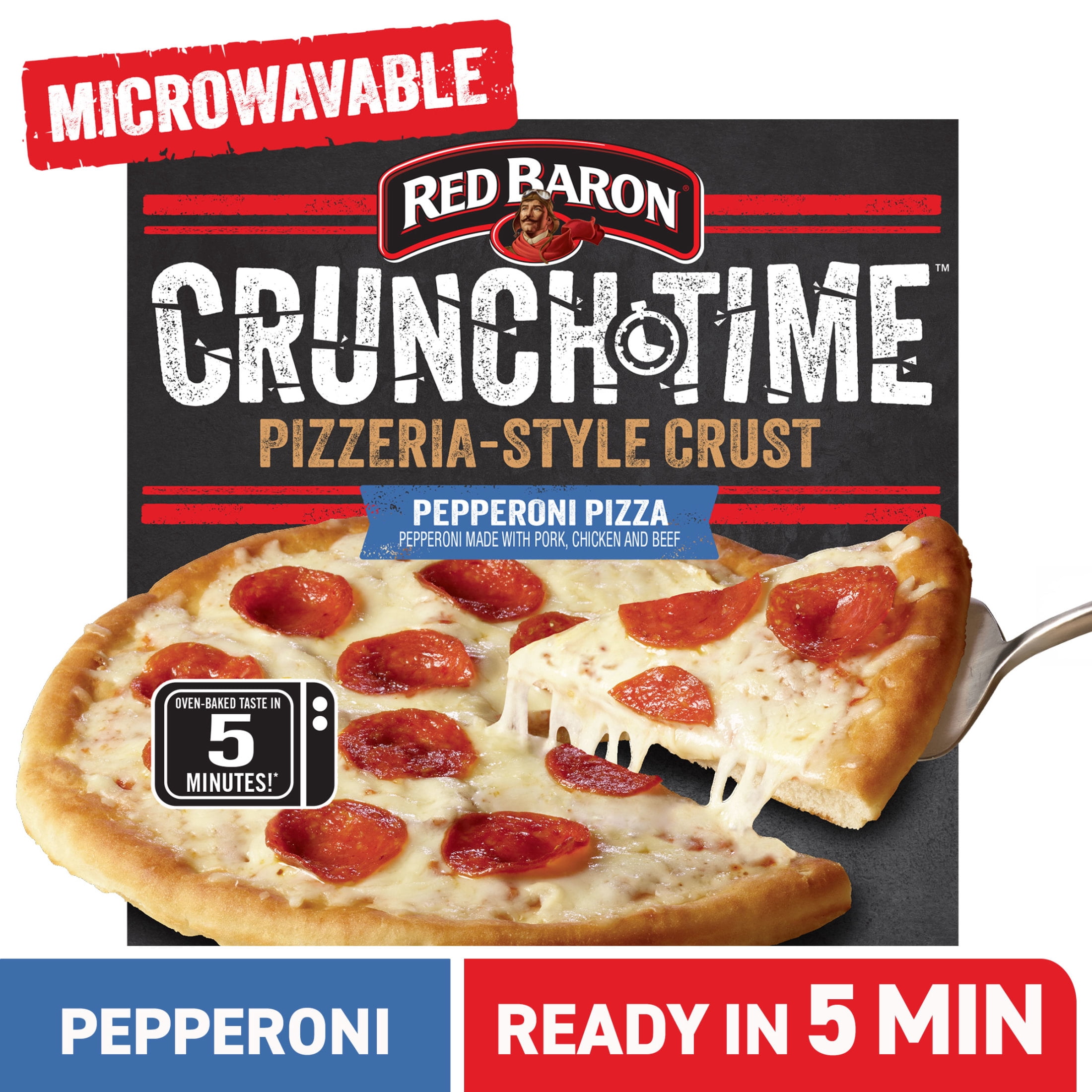 Jack's Frozen Meat Pizza, Pepperoni and Cheese, Original Thin