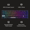 thumbnail image 4 of Teclado para juegos Highground Trailhead 65% mecánico con cable USB, 4 of 8