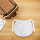 thumbnail image 4 of Delantal de cintura con 2 bolsillos, estilo vintage, con volantes, para mujer, para cocina, repostería, fiestas, cosplay, color blanco, 4 of 5