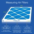 thumbnail image 3 of 14x24x1 (13_3/4x23_3/4) Pleated MERV 7 Air Filters 3 Pack, 3 of 7