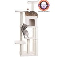 thumbnail image 2 of Armarkat 68-in Cat Tree & Condo Scratching Post Tower, Ivory, 2 of 7