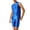 Blue, variant on Men's Exotic Apparel Glossy Suit with Transparent Pants and Vest for Bodybuilding Showcases Blue L