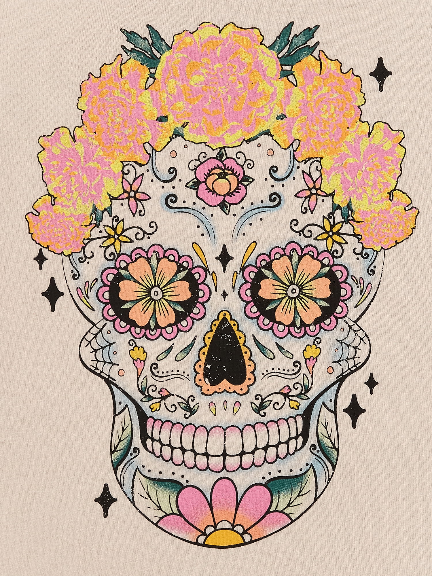 Disney Girls Long Sleeve Dia De Los Muertos T-Shirt, Sizes 4-18 & Plus