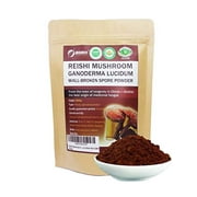Red Reishi Mushroom Powder (Spore Powder) 7oz (200g) Wall-Broken Pure Ganoderma Lucidum Organic Non-GMO, 100 Servings