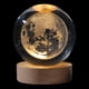 thumbnail image 3 of Fiudx Cristal de Astronauta Luminoso, Diseño de Planeta Galáctico, Base de Luz Nocturna Rgb, Alimentación Usb, Elegante Decoración para El Hogar, Lámpara de Escritorio Multiusos, Regalo Perfecto, Cri, 3 of 5