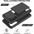 thumbnail image 3 of for Samsung Galaxy S23 Plus Case with Card Holder Heavy Duty Dual Layer Shockproof S23+ Plus Wallet Case Hidden Card Slot Slim Phone Case for Samsung S23 Plus for Women Men (Black), 3 of 14