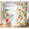 thumbnail image 2 of Colorful Peach Shower Curtain Fall Shower Curtains for Bathroom, Waterproof Thickened Fabric Shower Curtain Cute Fruit Shower Curtain Orange Bathroom Decor 72x72, 2 of 6