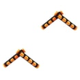 thumbnail image 3 of Guardoinrt 1 Paire Poignée de Guidon Moto Moto Manchon de Poignée Accessoires Automobile Orange 2Ensemble, 3 of 6