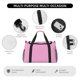 thumbnail image 4 of Balery Pink Bolsa de Gimnasio para Mujeres, Bolsa de Viaje con Bolsillo Húmedo, Bolsa de Fin de Semana para Mujeres, Bolsa de Viaje Resistente al Agua, 4 of 7