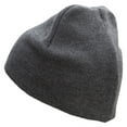 thumbnail image 2 of Classic Bug Symbol Car Embroidered Big Size 8 Inch New Solid Color Short Beanie - Charcoal XL-3XL, 2 of 5