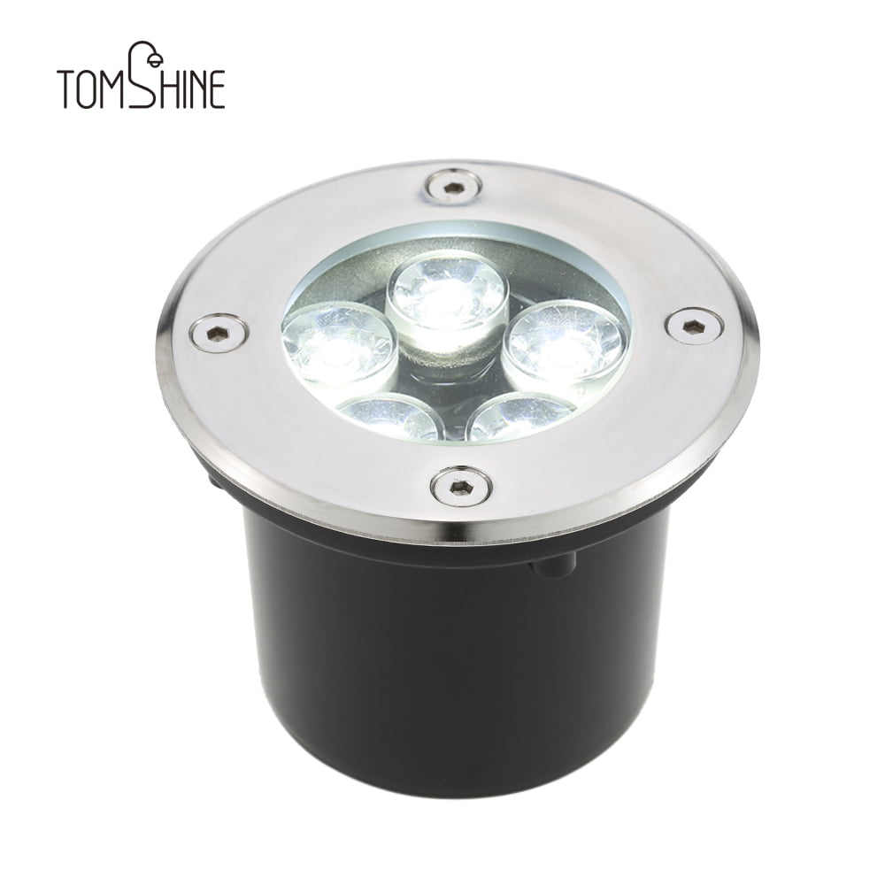 12V LED Underground Light Lamp Glass Outdoor Garden Floor IP67 Waterproof R5H5 