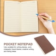 thumbnail image 3 of TEHAUX Professional Brown Pocket Size Notebook for Office Conference Notes and Daily to Do Lists, 3 of 6