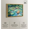 thumbnail image 2 of Lily Pad Dog Rustic Chic Farmhouse Canvas Wall Art by Art Remedy, Gold Floater Frame, 24"x20", 2 of 7