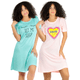 thumbnail image 1 of Set De 2 Camisones Para Dormir Mujer Pijama Aesthetic Batas Dama Bluson UNITALLA, 1 of 5
