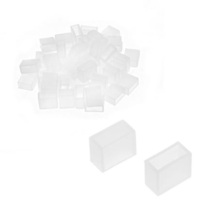 8 Mm End - 50pcs Silicone Plug Fit 3528 8mm Wide Tube End Cap Cover White