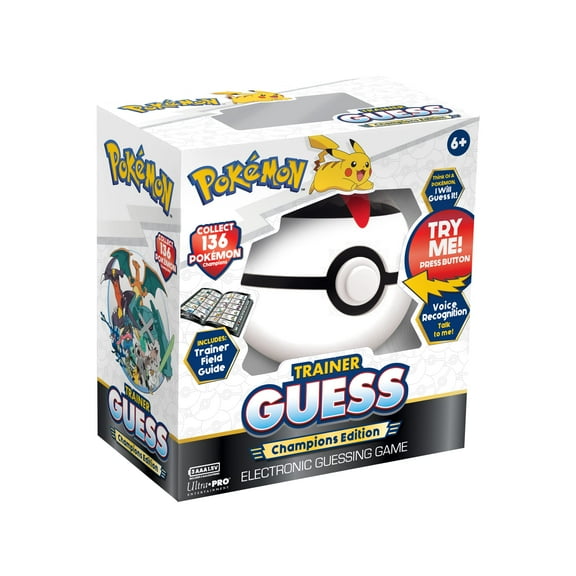 Pokemon Trainer Guess - Champion Pokemon Toy, I Will Guess It! Electronic Voice Recognition Guessing Brain Game Pokemon Go Digital Travel Board Games Toys