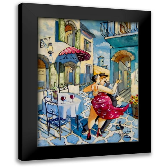 West, Ronald 12x14 Black Modern Framed Museum Art Print Titled - Lunch Date