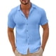 thumbnail image 1 of pstuiky Camisas de manga corta para hombre, Camisa hawaiana de manga corta con estampado tropical para hombre camisas casuales para hombre s, 1 of 5