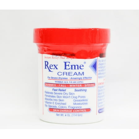 Rex Eme Rexeme Cream First Aid Medicated Anti-Itch For Dry Skin 4oz/114g * Jar