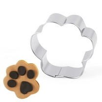LABSERRON Stainless Steel Pet Dog Shaped Cookie Cutter Mold for Baking Use 3 Pcs Silver