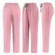 thumbnail image 5 of Ceisia Men's Solid Color V-Neck Nurse Uniform Set, Short Sleeve Scrub Top with Elastic Waist Pants for Healthcare Professionals Pink XL Gifts, 5 of 7
