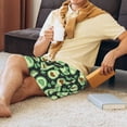 thumbnail image 5 of Naloa Avocado Heart Men's Short Pajama Pants, Pj Shorts, Lounge Comfort Shorts-X-Large, 5 of 6