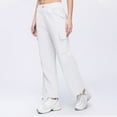 thumbnail image 6 of Ruimatai Womens Casual Drawstring Pants Wide Leg Workwear Long Pants Summer Comfortable Lightweight Polyester Streetwear Beach, 6 of 8