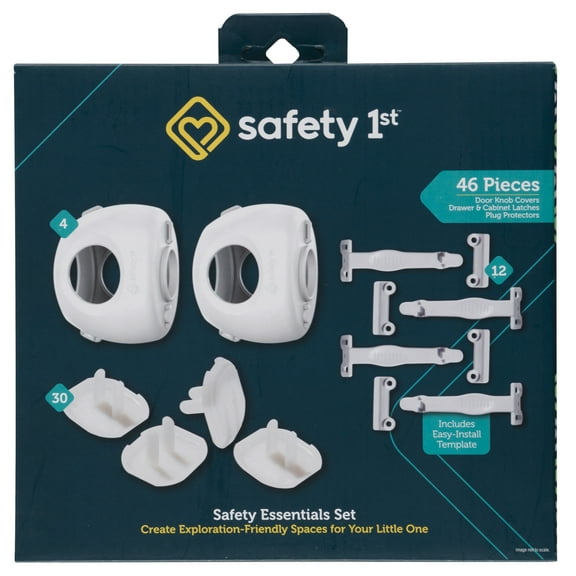 Safety 1st Safety Essentials Kit (46 pcs), White, Toddler