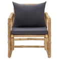 thumbnail image 2 of vidaXL Garden Chairs with Cushions 2 pcs Bamboo, 2 of 5