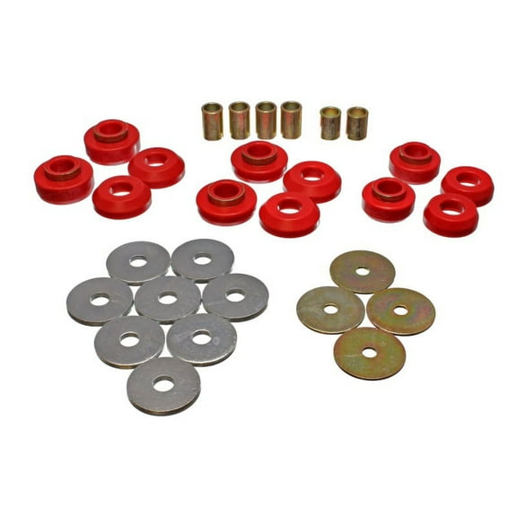 Energy Suspension 75-79 Chevrolet Nova / Chevy II Red Body Mount Set