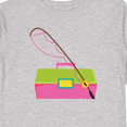thumbnail image 4 of Inktastic Fishing Tackle Girls Girls Long Sleeve Toddler T-Shirt, 4 of 5