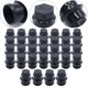 thumbnail image 4 of 32 piezas de tapa de tuerca de rueda, 12472838, piezas de reparación, negro, reemplazo premium de tapa de tuerca de rueda de alto rendimiento, rosca, 4 of 8