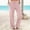 Pink, variant on Pants for Women Elastic Waist Straight Leg Loungewear Trousers 2025 Summer Trendy Relaxed Fit Jogging Pants with Pockets