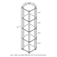 thumbnail image 2 of Estantería Furinno Turn-S-Tube de 5 niveles, color nogal, 30 x 30 x 147 cm, 2 of 6