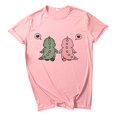 thumbnail image 4 of T-shirt pour Femmes T-shirt Mode T-shirt Décontracté Imprimé Dinosaure Ample à Manches Courtes, 4 of 8