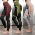 thumbnail image 4 of Women Sports Pants Print High Waist Bodycon Moisture Wicking Breathable, 4 of 7