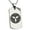 Silver, variant on Stainless Steel Takenaka Samurai Crest Engraved Dog Tag Pendant Necklace