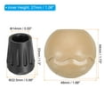 thumbnail image 2 of Unique Bargains 0.55'(14mm) Chair Feet Replacement Plastic Camping Chair Leg Tips Cap Protector Beige 4 Pack, 2 of 7