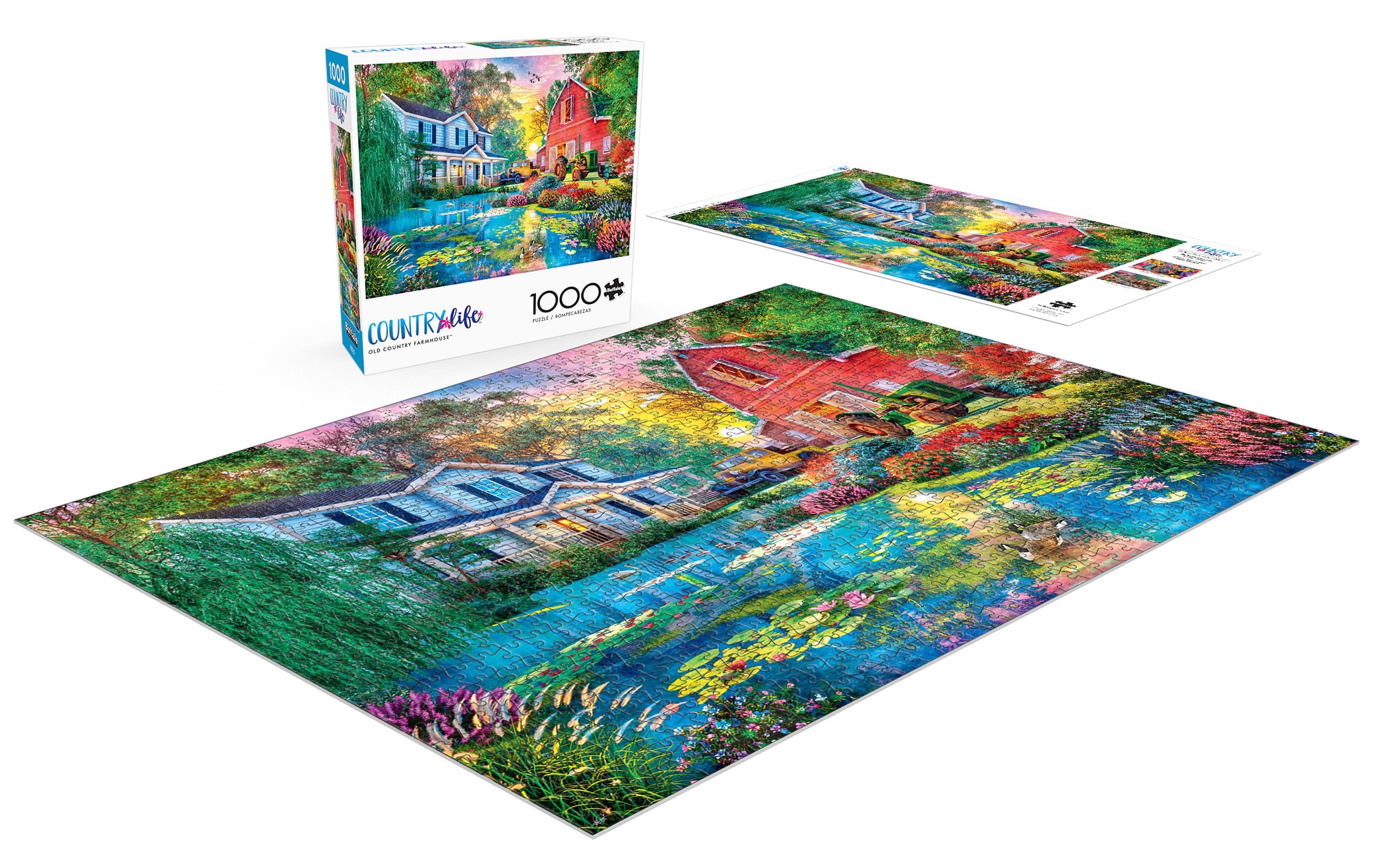 Buffalo Games 1000-Piece Dominic Davison Old Country Farmhouse Interlocking Jigsaw Puzzle