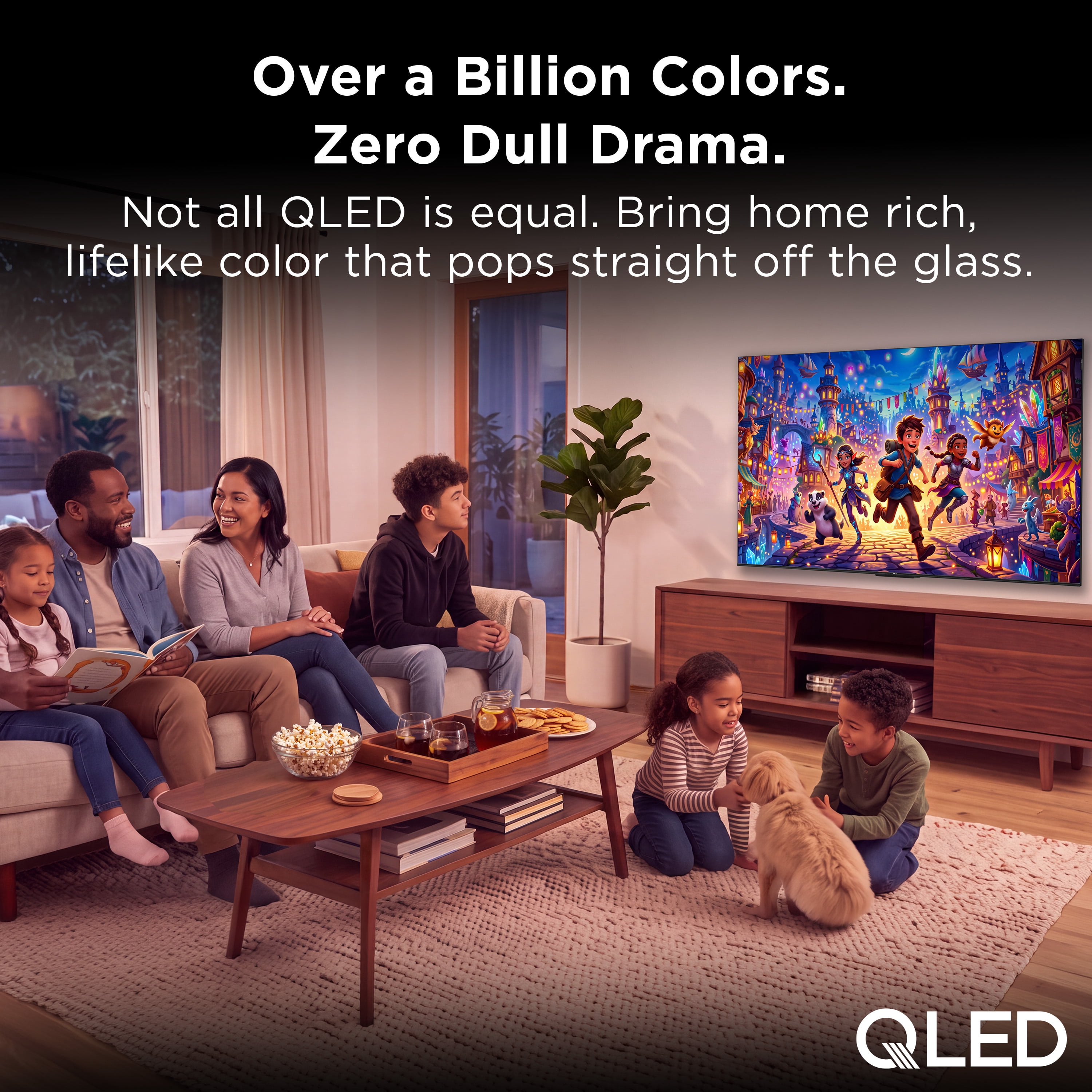 TCL 65" Q Series QLED 4K UHD HDR Smart Google TV (NEW 2025) - Dolby Vision, Dolby Atmos, Motion Rate 240, HDR 10+, Auto Game Mode - 65Q51K