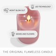 thumbnail image 3 of Luminara Blooming Mauve Garden Pillar Candles - Flameless Real-Flame Nature-Inspired Battery Operated LED Decor - Spring Summer Collection - 3" x 4.5" C108, 3 of 3