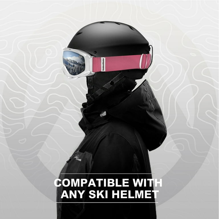 OutdoorMaster Masque de Ski OTG Premium Unisexe, Anti-buée Masque  Snowboard, Protection UV 100% Lunettes de Ski, Masques de Ski pour Homme,  Femme, Garçons et Filles (Rouge Rose VLT 12%) : : Sports