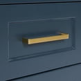 thumbnail image 2 of ARIEL 49" Midnight Blue Bathroom Vanity 1.5" Edge Pure White Quartz Countertop & Splash, Rectangular Sink, 2 Soft Closing Doors, 9 Full Extension Dovetail Drawers, Brushed Nickel, 2 of 9