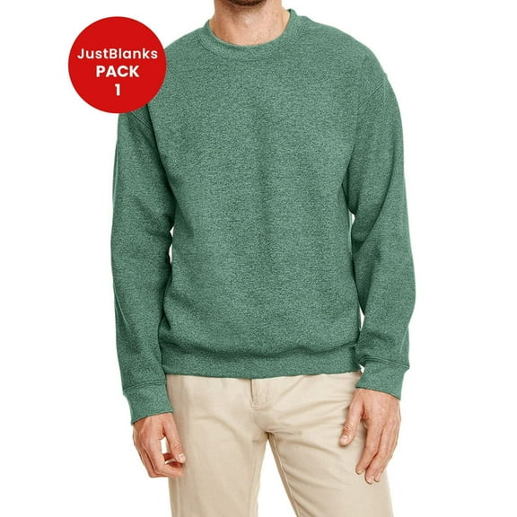 JustBlanks Heavy Blend Adult 8 oz 50 50 Fleece Crew Sweatshirt