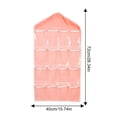 thumbnail image 2 of Bolsa para colgar calcetines con 16 bolsillos, bolsa de almacenamiento para puerta a prueba de polvo para calcetines, sujetador, ropa interior, 2 of 7