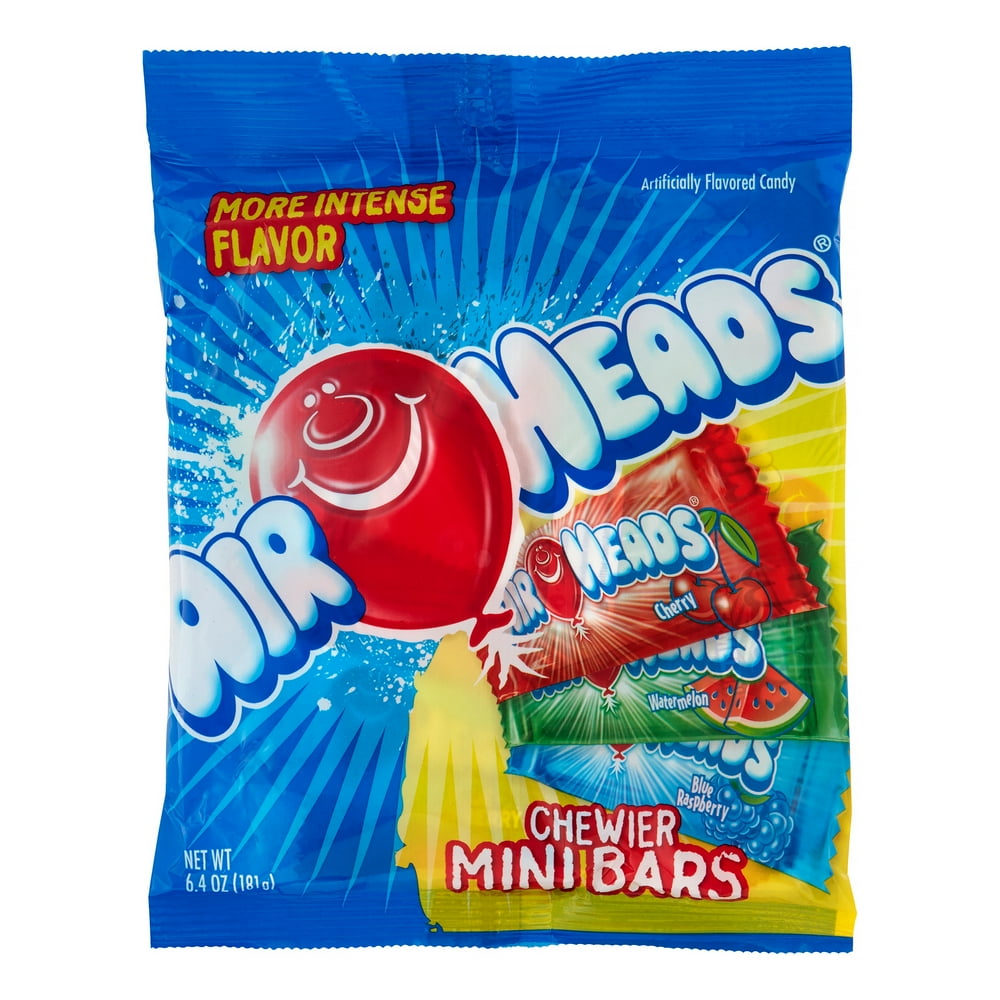 Airheads Candy Mini Bar, 6.4 Oz, 12 Ct